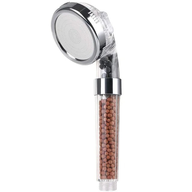 3-Function High Pressure SPA Shower Head – Water-Saving with Filter