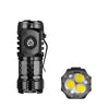 LED Flashlight Super Bright Rechargeable Waterproof Torch with Cap Clip