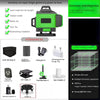 4D Green Laser Level – 16/12 Line Self-Leveling Tool