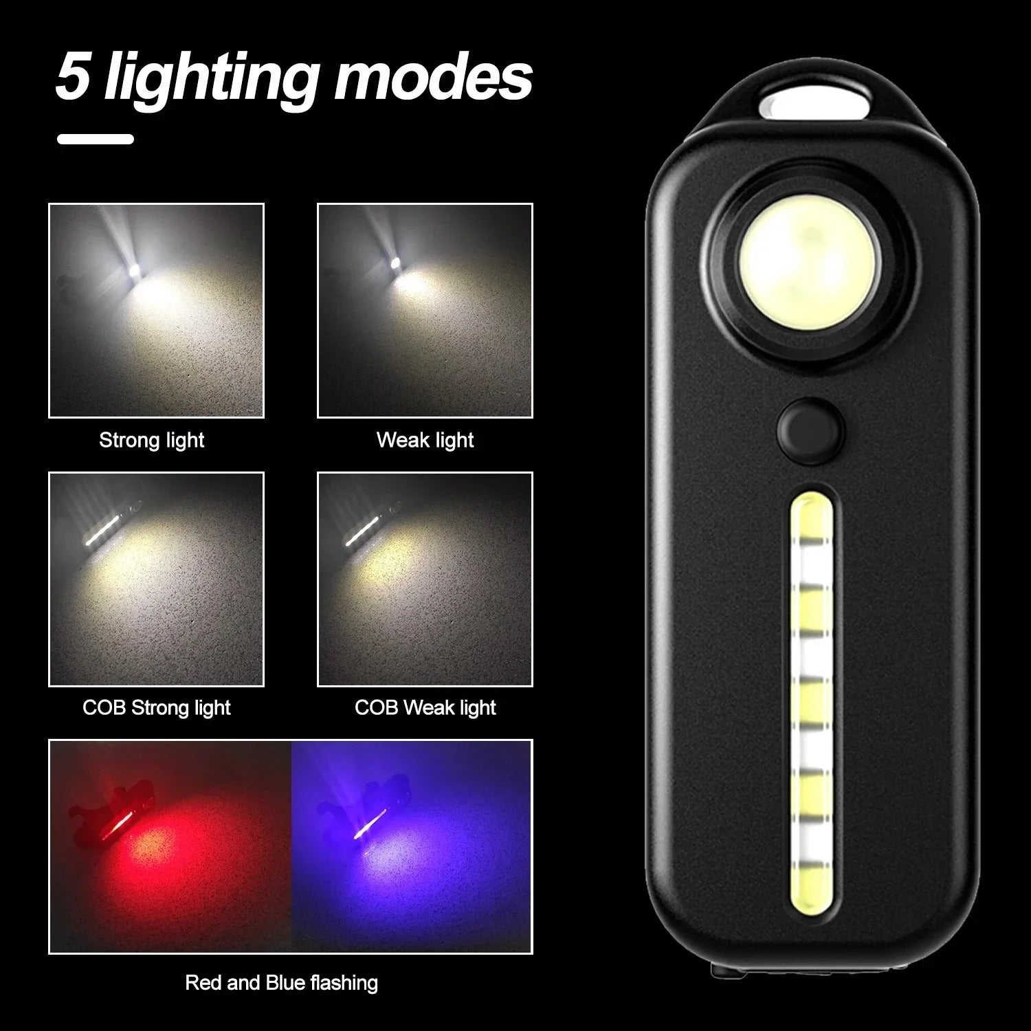 C-Type Rechargeable Bicycle Tail Light – Waterproof LED