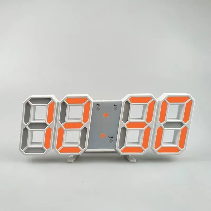 3D LED Alarm Clock with Date & Temperature Display
