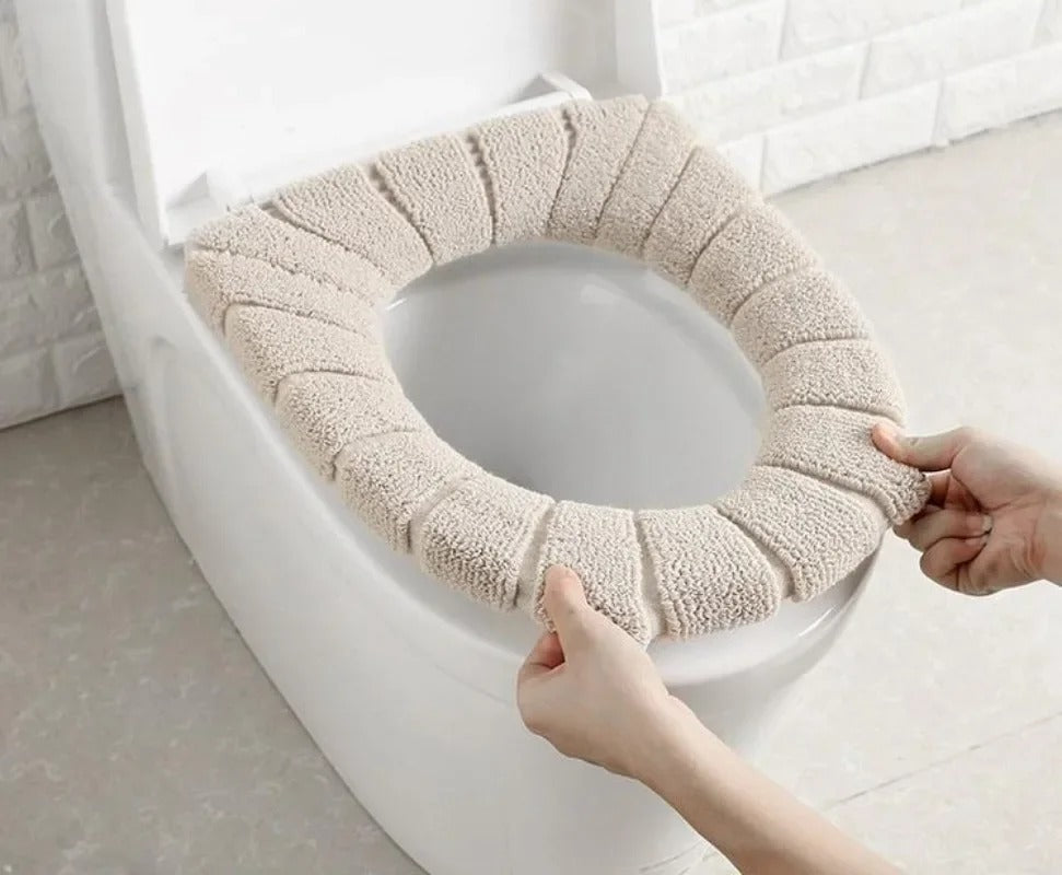 Warm Soft Toilet Seat Cover – Washable Acrylic Closestool Lid Mat for Bathroom Comfort & Home Decor