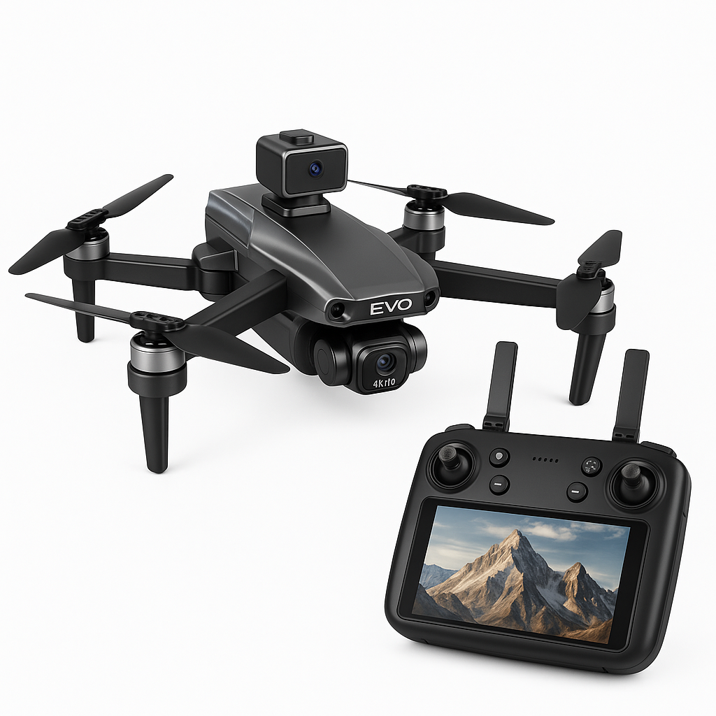 Max GPS Drone – 8K Dual Camera Foldable Quadcopter with Obstacle Avoidance & Large Screen Remote