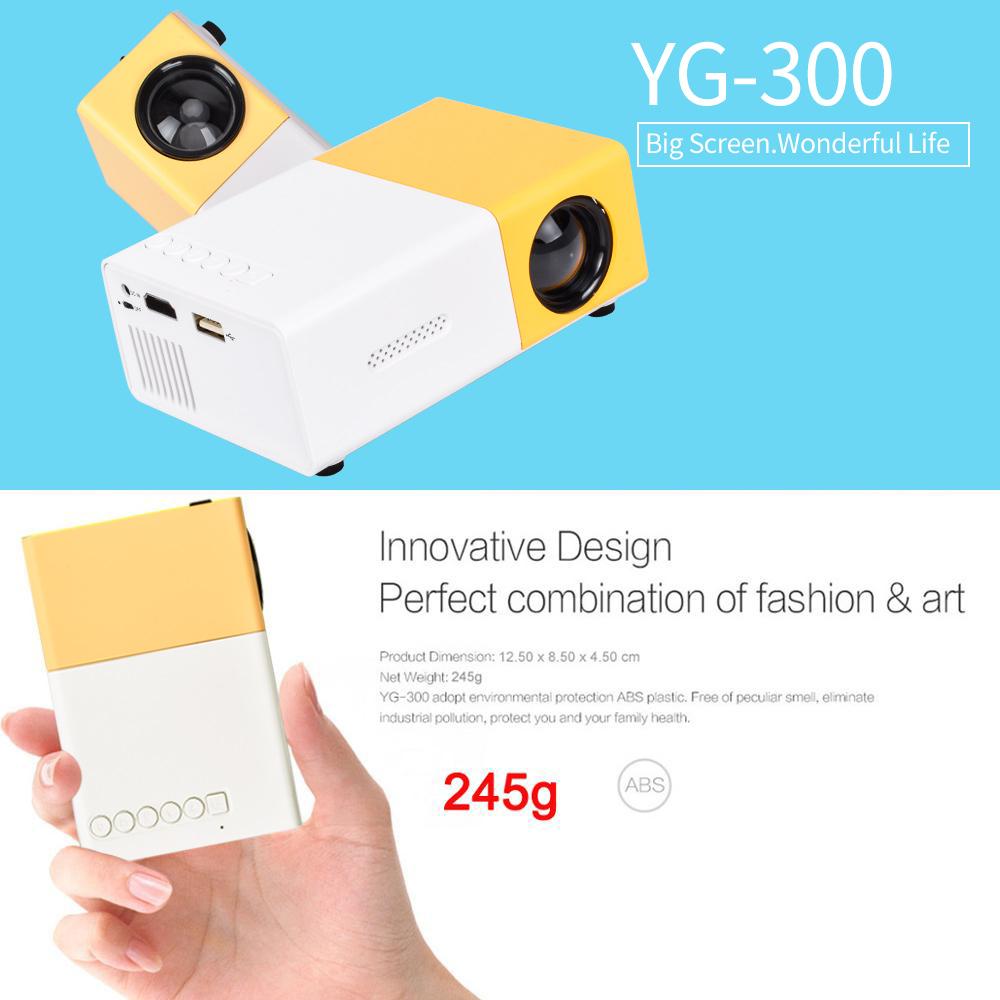 Mini LED Projector Home Media Player with HDMI, USB, and Audio Support