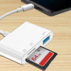 3-in-1 Type C Micro Adapter TF, CF, and SD Memory Card Reader